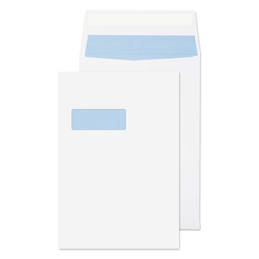 Purely Packaging Vita Gusset Envelopes C4 Peel & Seal 140 Gsm White Pack Of 125