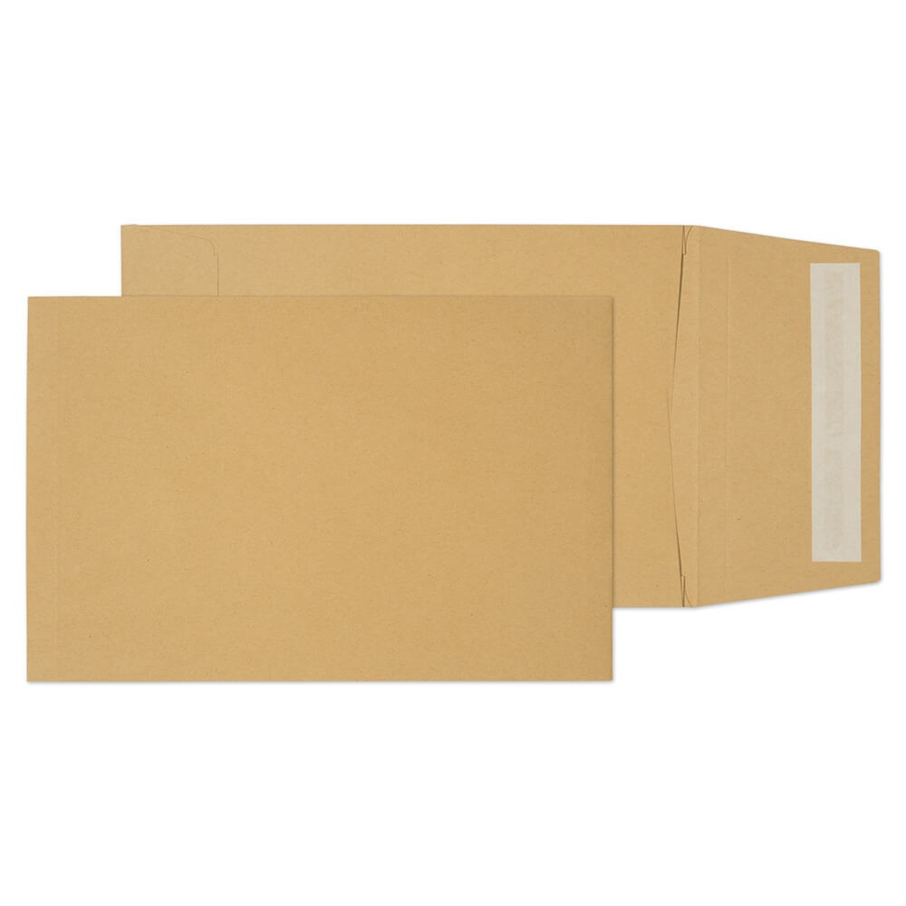 Purely Packaging Vita Purely Gusset Envelopes C5 Peel & Seal 229 X 162 X 25 Mm Plain 120 Gsm Manilla Pack Of 125