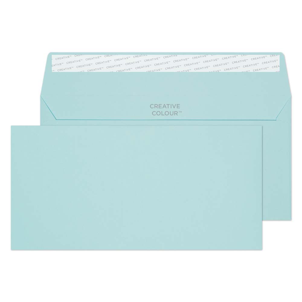Blake Creative Colour - Coloured Blue DL+ Envelopes (114 x 229 mm) - Pack of 500 - FSC Certified - 120GSM - Peel and Seal Blue Envelope - Invitation Envelopes/Card Making Supplies (218) - Image 3