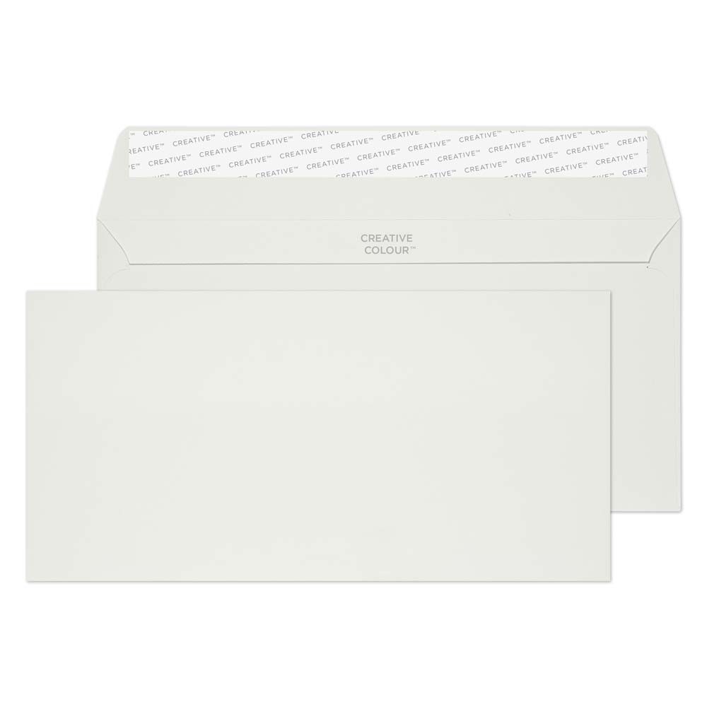 Creative Peel & Seal Dl+ Coloured Envelopes Grey 229 (W) X 114 (H) Mm Plain 120 Gsm Pack Of 500