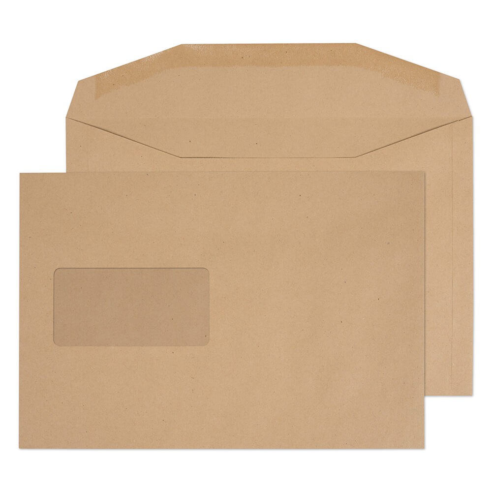 Blake Everyday Mailing Bag Window C5+ 235 (W) X 162 (H) Mm Cream 80 Gsm Pack Of 500