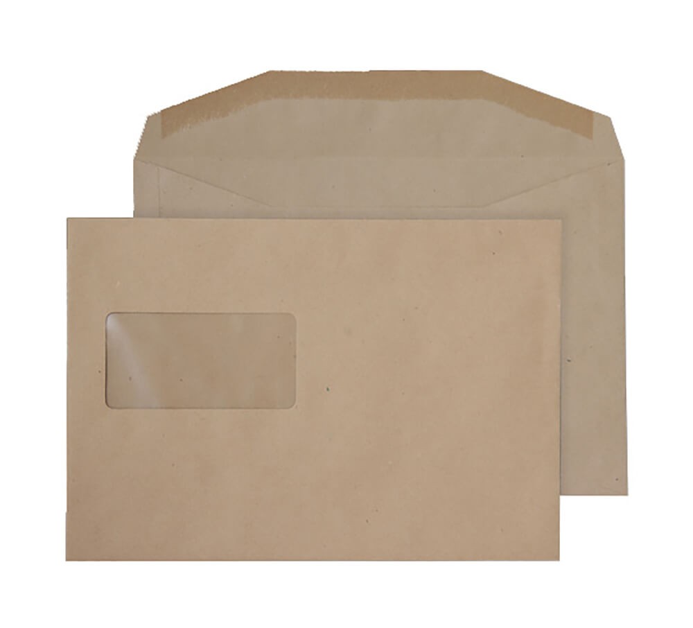 Blake Everyday Mailing Bag Window C5+ 235 (W) X 162 (H) Mm Cream 80 Gsm Pack Of 500 - Image 3