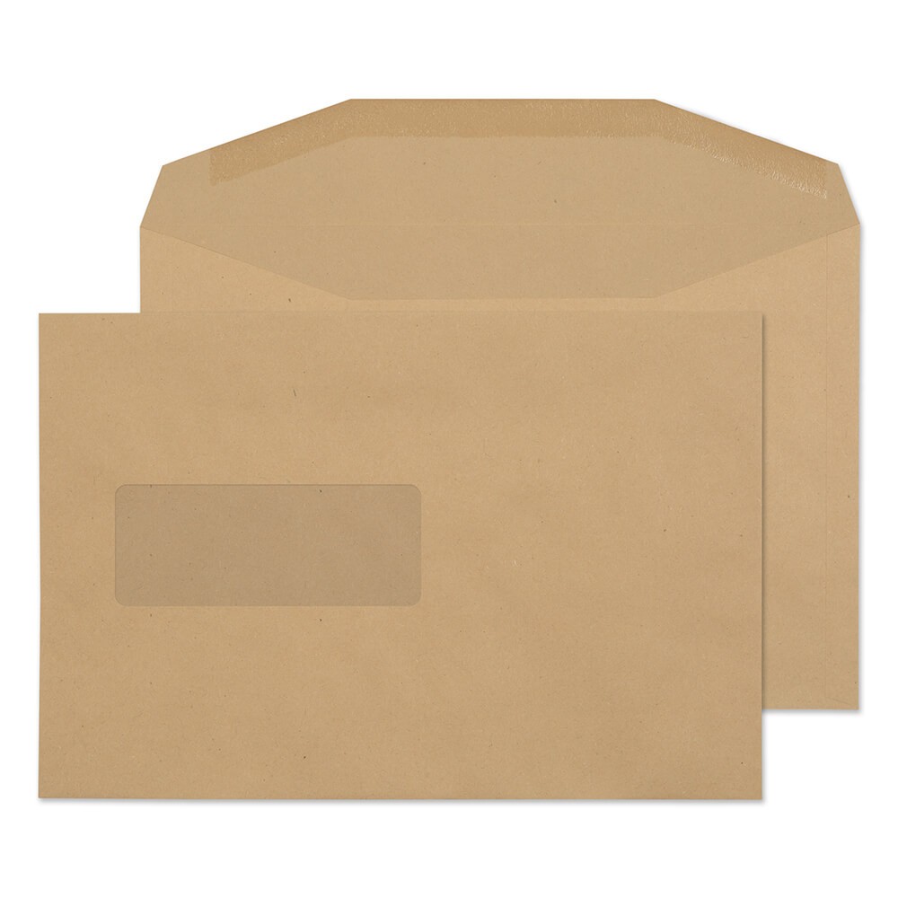 Blake Everyday Mailing Bag Window Non Standard 238 (W) X 162 (H) Mm Cream 80 Gsm Pack Of 500