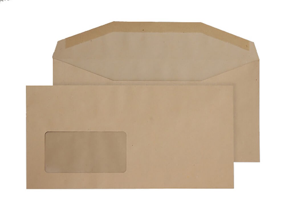 Blake Everyday Mailing Bag Window Non Standard 235 (W) X 114 (H) Mm Cream 80 Gsm Pack Of 1000