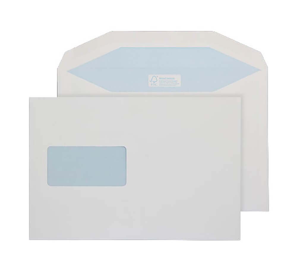 Blake Everyday Mailing Bag Window Non Standard 238 (W) X 162 (H) Mm White 115 Gsm Pack Of 500
