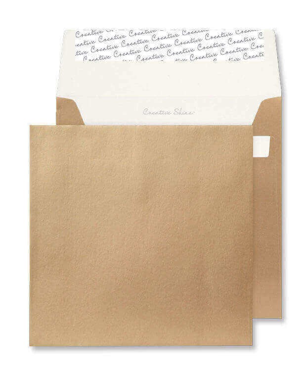 Blake Shine Metallic Gold Peel & Seal Square Wallet 220x220mm - Image 3