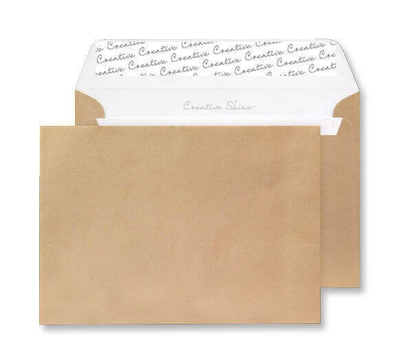 Creative Shine Coloured Envelopes C4 324 (W) X 229 (H) Mm Adhesive Strip Gold 130 Gsm Pack Of 250