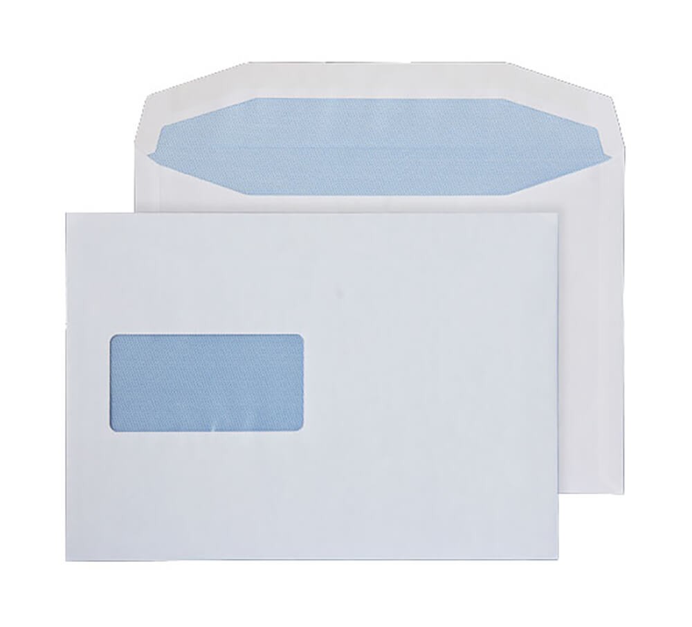 Blake Purely Everyday - White Envelopes C5+ Window (162 x 235 mm) - Pack of 500 - Weight 100GSM - Gummed C5+ Envelopes 6.4 x 9.3 Inches - Sustainable FSC Certified - Office Business Supplies (9808) - Image 3