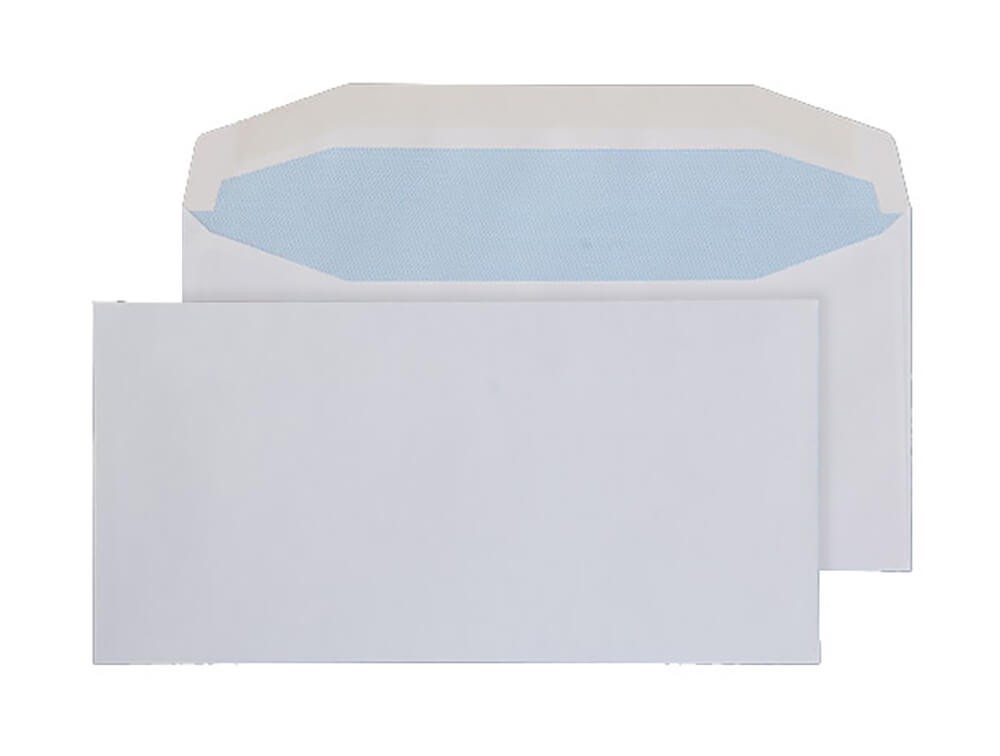Blake Purely Mailing Bag Dl Gummed 110 X 220 Mm Plain 110 Gsm White Pack Of 1000