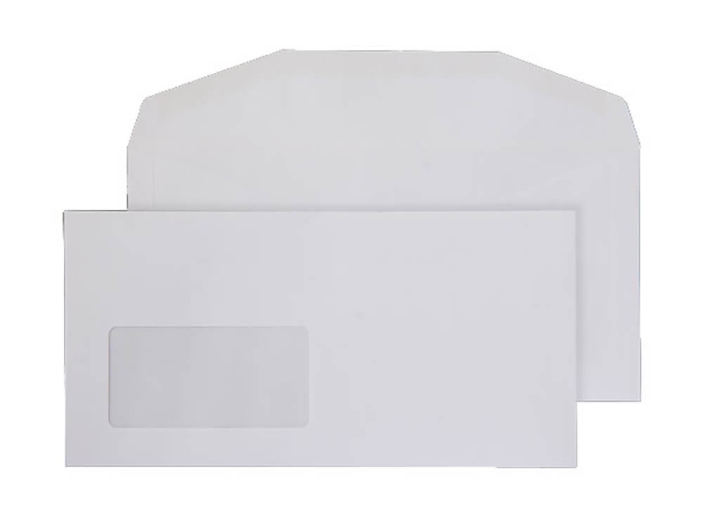 Blake Everyday White Window Gummed Mailer 114x229mm 110gsm Pack 1000 - Image 2