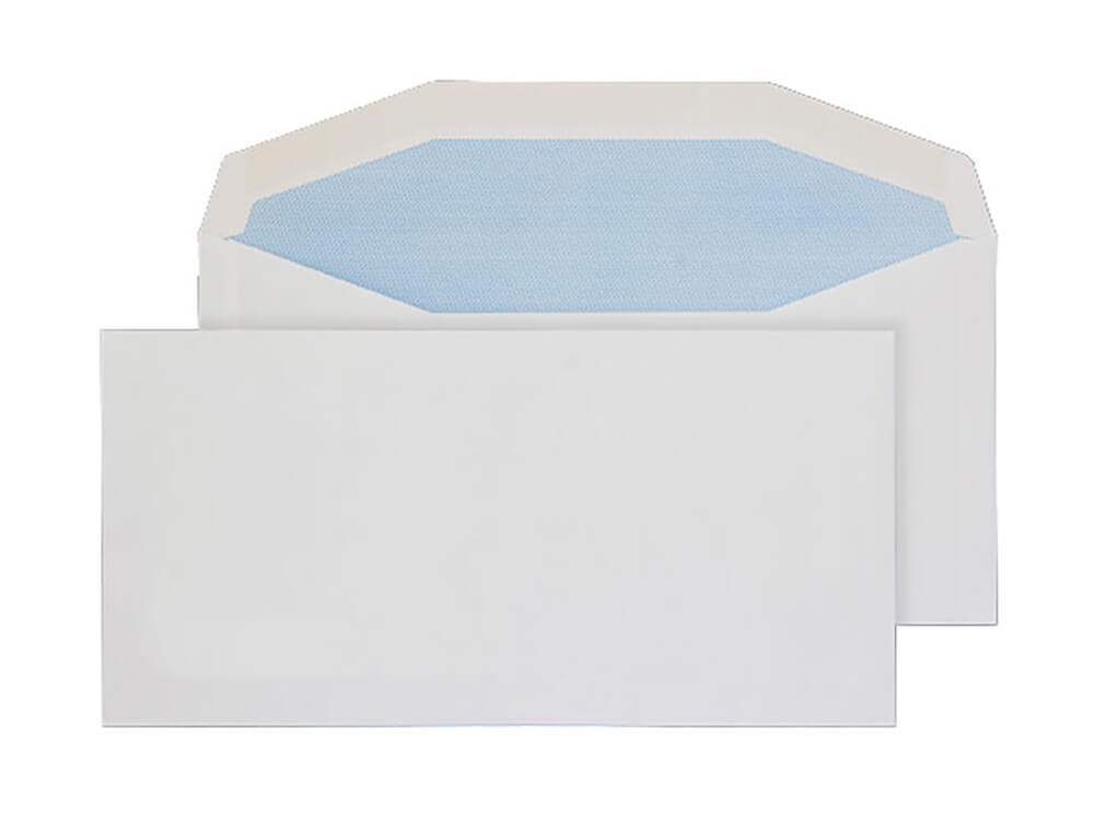 Blake Purely Mailing Bag Dl+ Gummed 114 X 229 Mm Plain 90 Gsm White Pack Of 1000