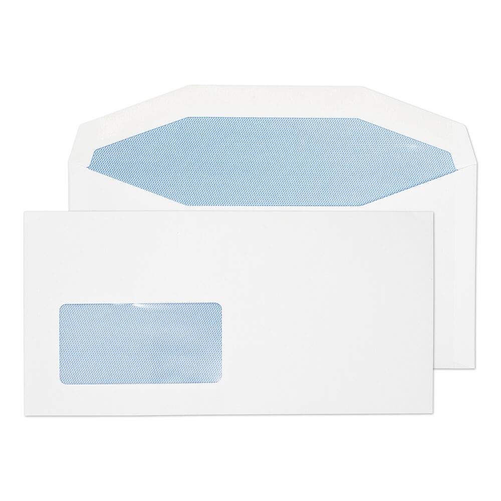 Blake Everyday Mailing Bag Window Dl+ 229 (W) X 114 (H) Mm White 90 Gsm Pack Of 1000