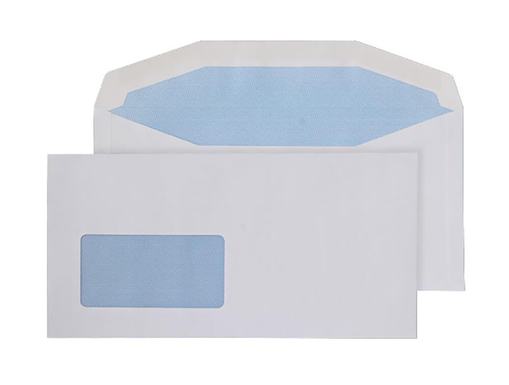 Blake Everyday Mailing Bag Window Dl+ 229 (W) X 114 (H) Mm White 110 Gsm Pack Of 1000