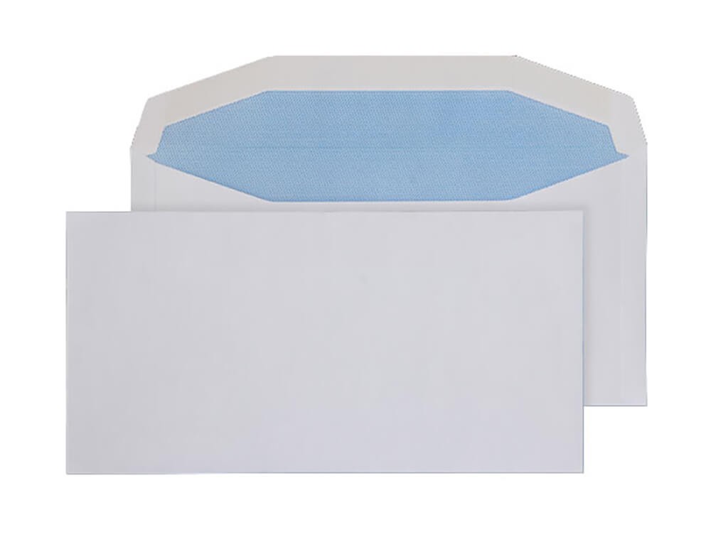 Blake Purely Mailing Bag Dl++ Gummed 121 X 235 Mm Plain 90 Gsm White Pack Of 1000