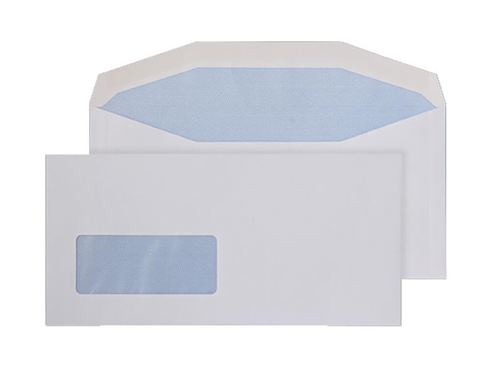 Blake Everyday White Window Gummed Mailer 114x235mm 90gsm Pack 1000 - Image 3