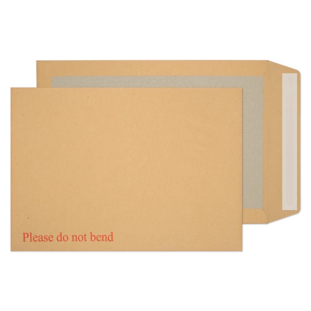 Purely Packaging Vita Purely Board Back Envelopes B4 Peel & Seal 352 X 250 Mm Plain 120 Gsm Manilla Pack Of 125
