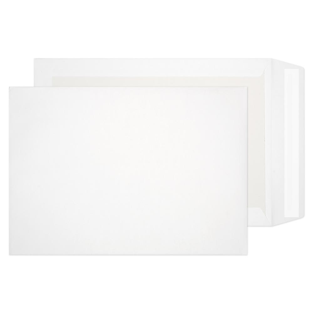 Purely Packaging Vita Board Back Envelopes C4 Peel & Seal 324 X 229 Mm Plain 120 Gsm White Pack Of 125