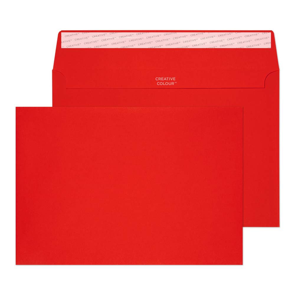 Blake Colour Pillar Box Red Peel & Seal Wallet 162x229mm 120gsm - Image 3