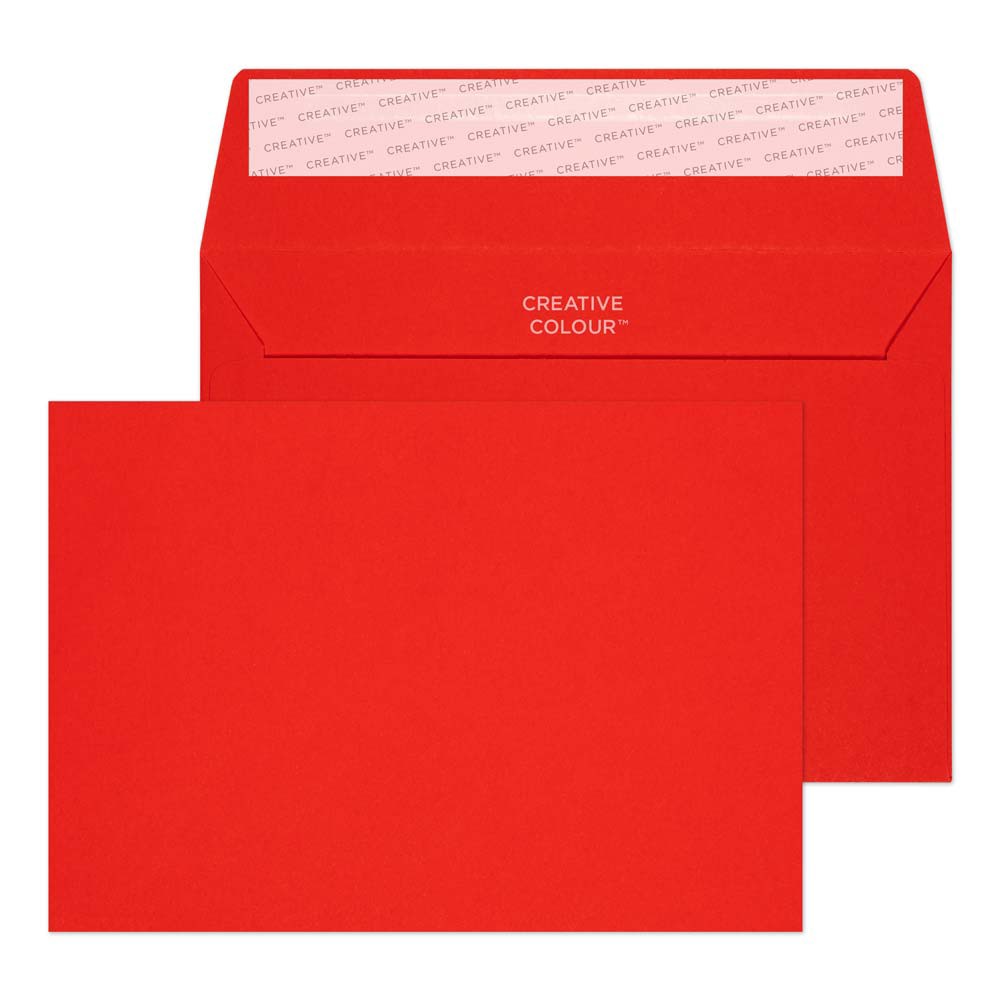 Blake Colour Pillar Box Red Peel & Seal Wallet 114x162mm 120gsm - Image 3