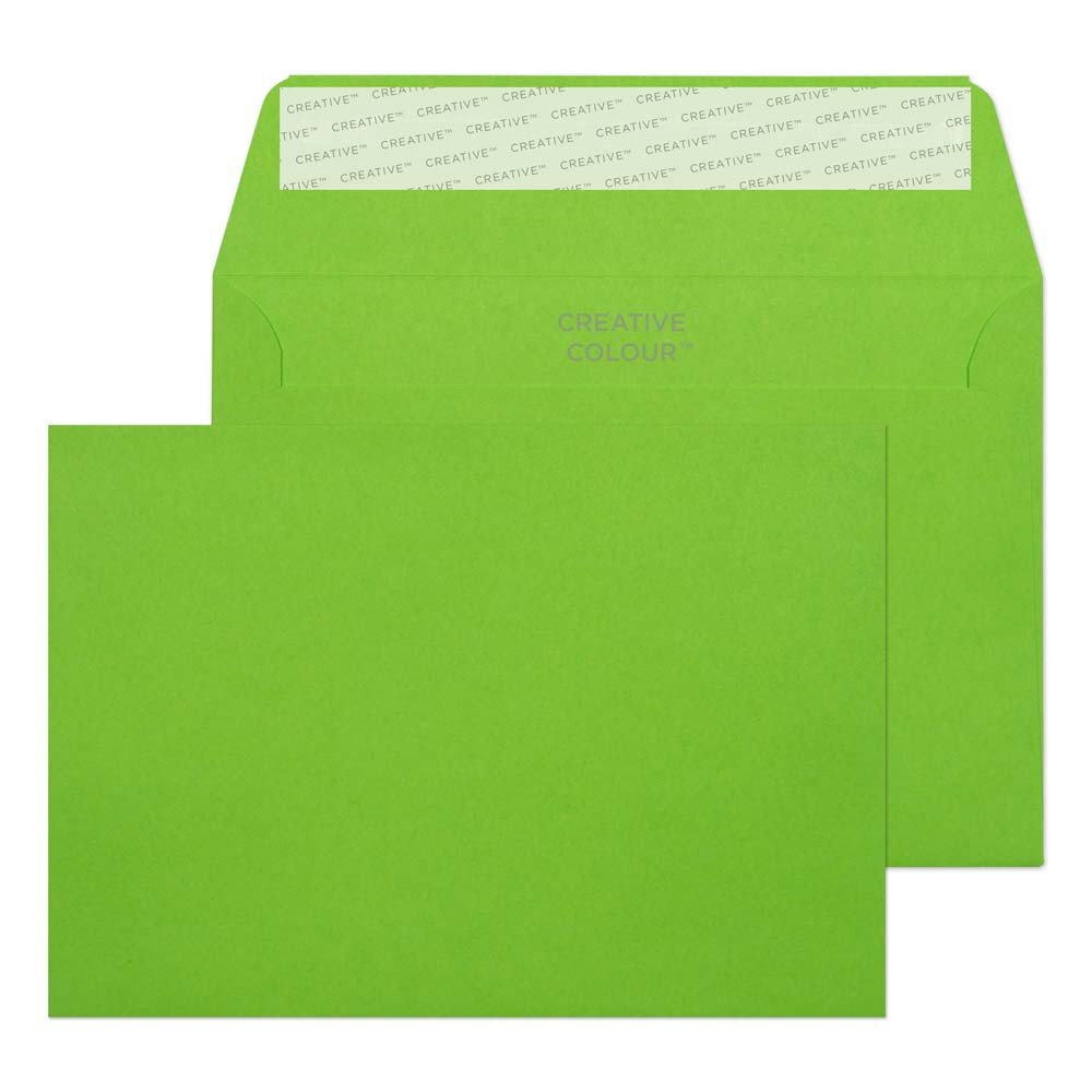 Blake Creative Colour - Coloured Lime C6 Envelopes (114 x 162 mm) - Pack of 500 - FSC Certified - 120GSM - Peel and Seal Green Envelope - Invitation Envelopes/Card Making Supplies (107) - Image 3