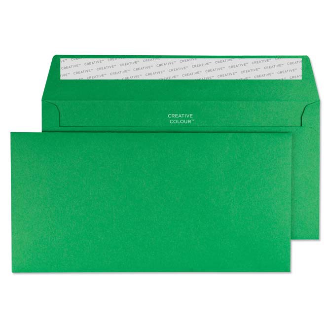 Creative Coloured Envelope Dl+ 229 (W) X 114 (H) Mm Adhesive Strip Green 120 Gsm Pack Of 500 - Image 3