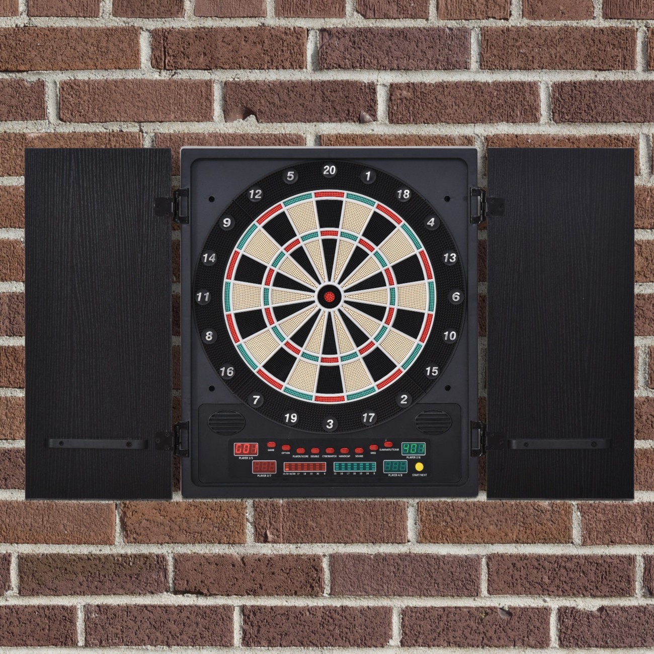 Homcom Mdf Led Electronic Dartboard W/ 12 Darts