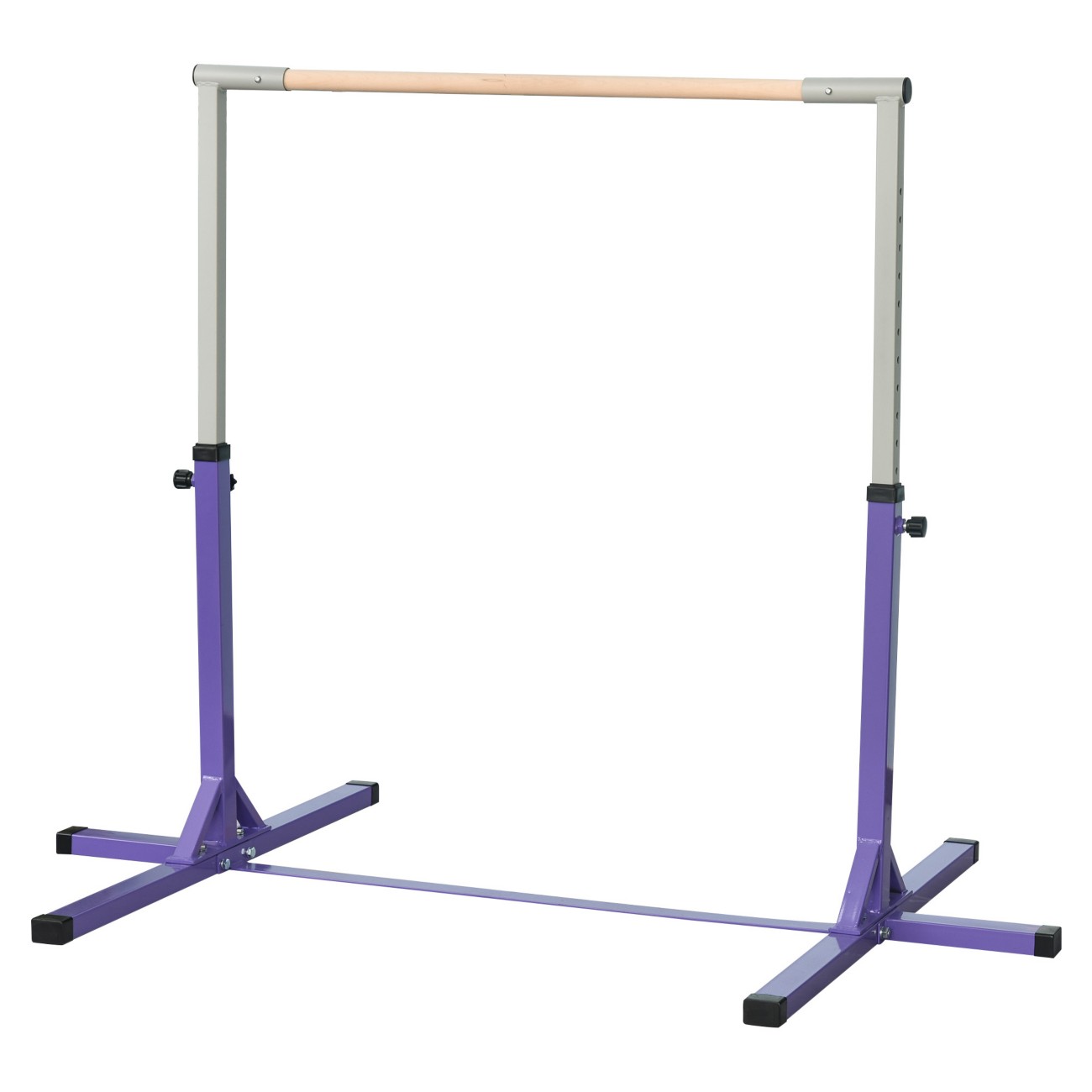 Homcom Steel Frame Adjustable Horizonal Gymnastics Bar Purple