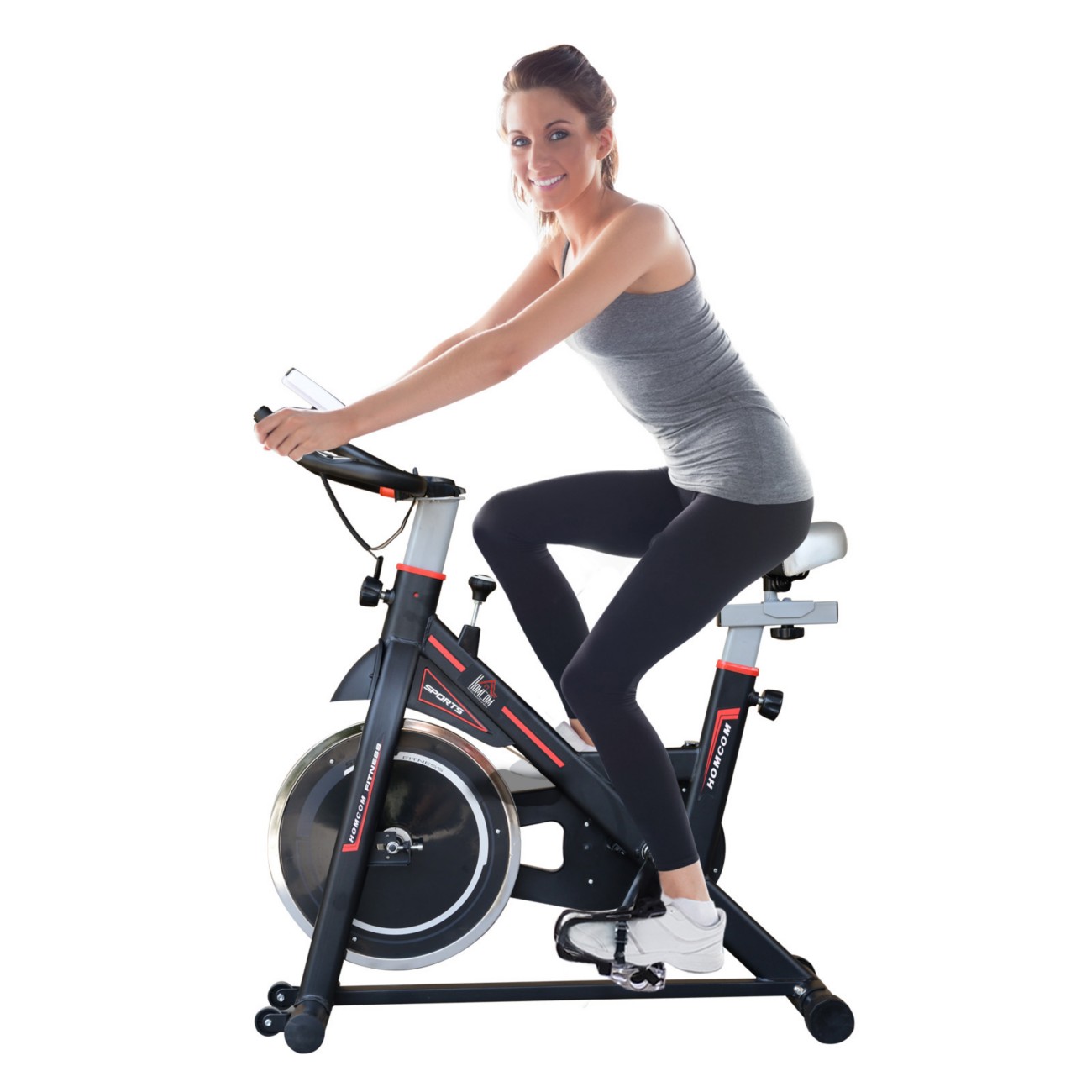 Homcom Exercise Bike Lcd
