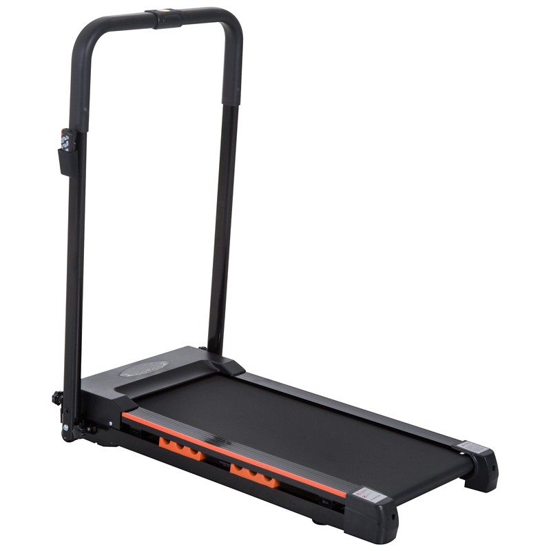 Homcom Steel Folding Motorized Home Treadmill W/ Lcd Monitor Black