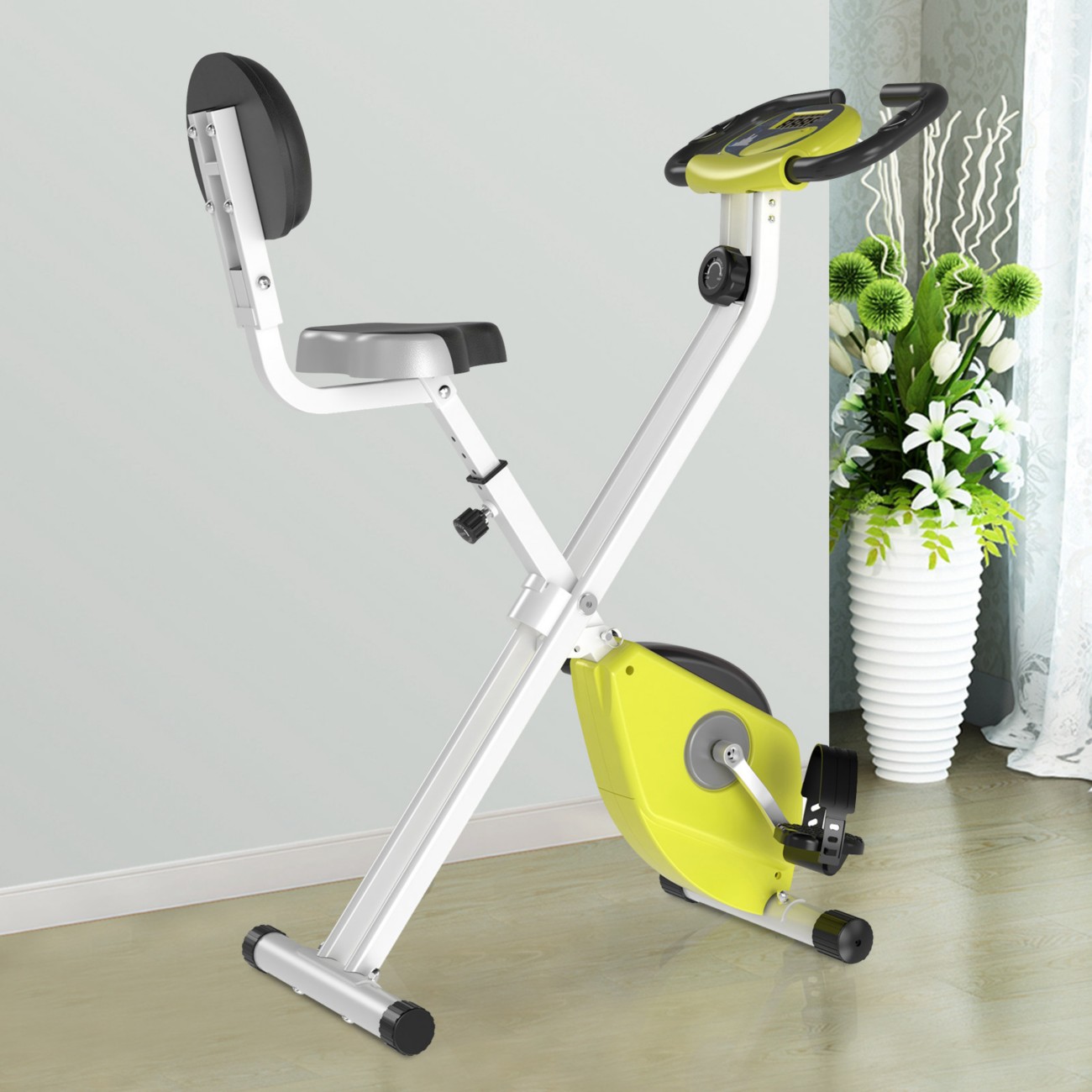 Homcom Manual Exercise Bike Lcd