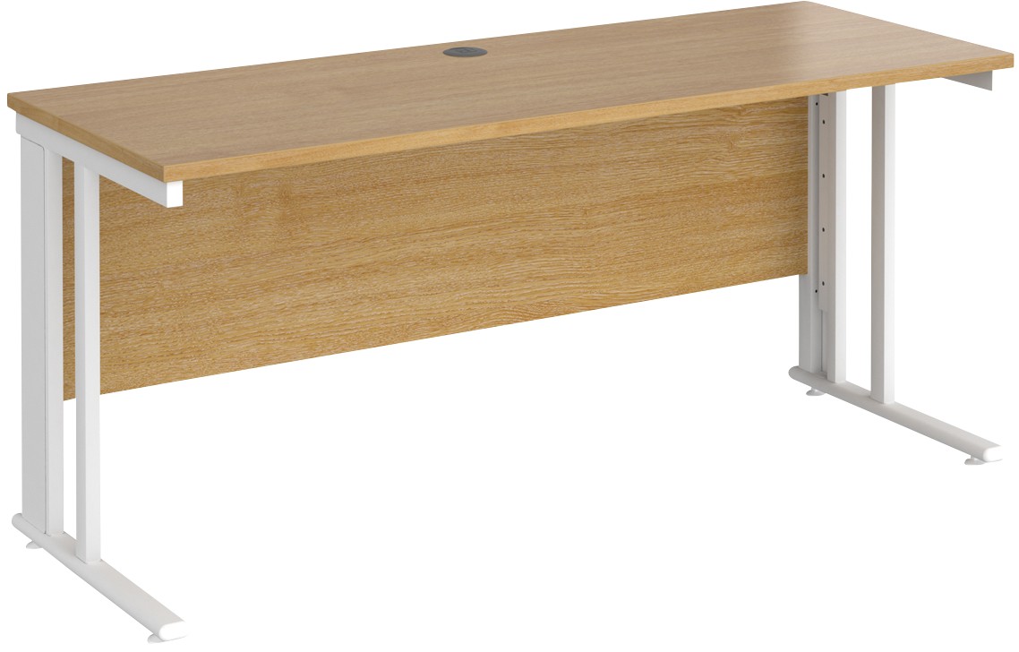 Dams International Maestro 25 Straight Desk Rectangular Oak Cantilever 1,600 (W) X 600 (D) X 725 (H) Mm Wood