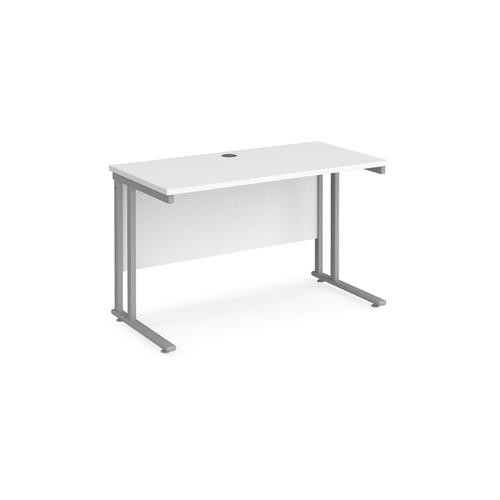 Dams International Maestro 25 Straight Desk Rectangular White Cantilever 1,200 (W) X 600 (D) X 725 (H) Mm Wood