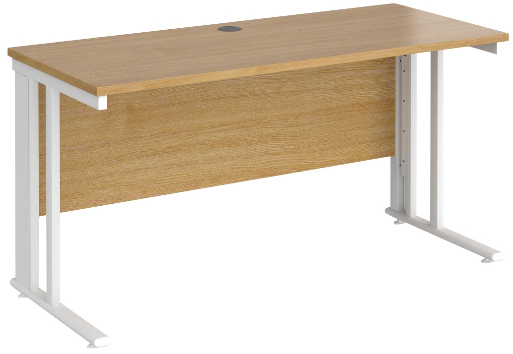 Dams International Maestro 25 Straight Desk Rectangular Oak Cantilever 1,400 (W) X 600 (D) X 725 (H) Mm Wood