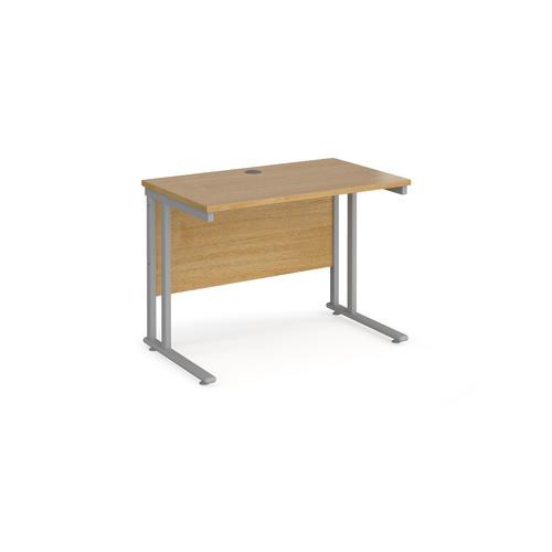 Dams International Maestro 25 Straight Desk Rectangular Oak Cantilever 1,000 (W) X 600 (D) X 725 (H) Mm Wood