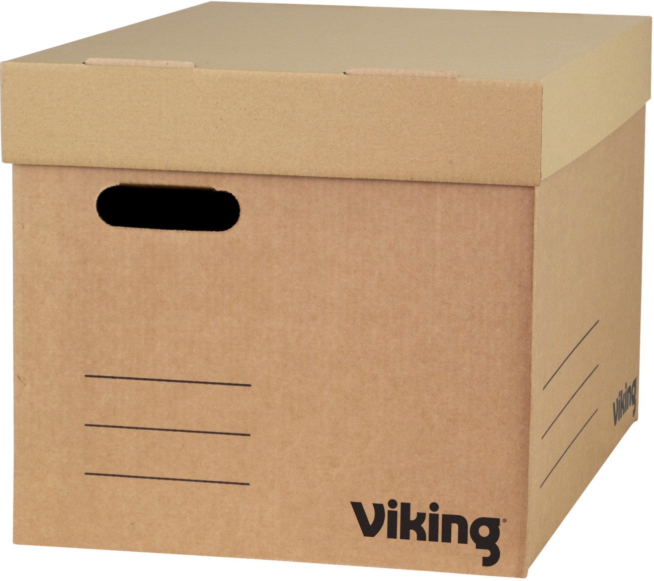 Viking Economy Cardboard Archive Box Brown 431Mm X 289Mm X 320Mm Pack Of 10