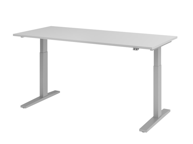 Thumbnail - Hammerbacher Sitz-Stehschreibtisch VXMKA19/5/S Grau 1800 x 800 mm