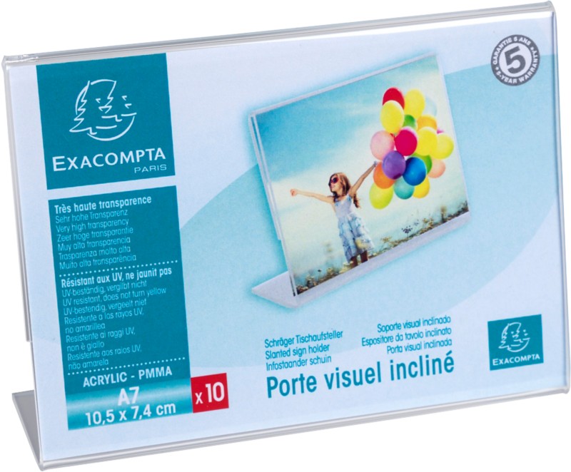 Exacompta Sichtfenster 87058QD Transparent 10 Stück