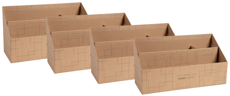 Exacompta Eterneco Briefsortierer Braun 10 x 25 x 14 cm 4 Stück