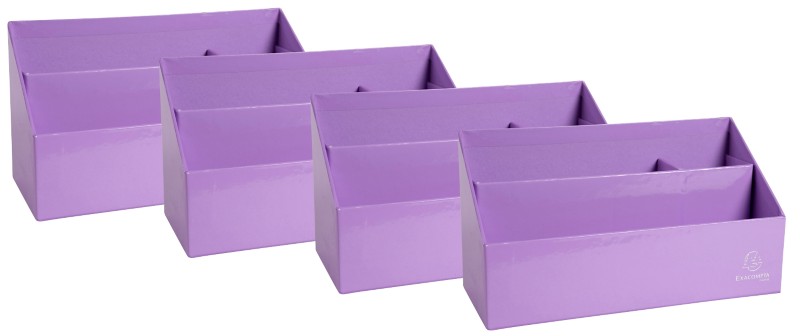 Thumbnail - Exacompta Aquarel Briefsortierer Mauve 10 x 25 x 14 cm 4 Stück