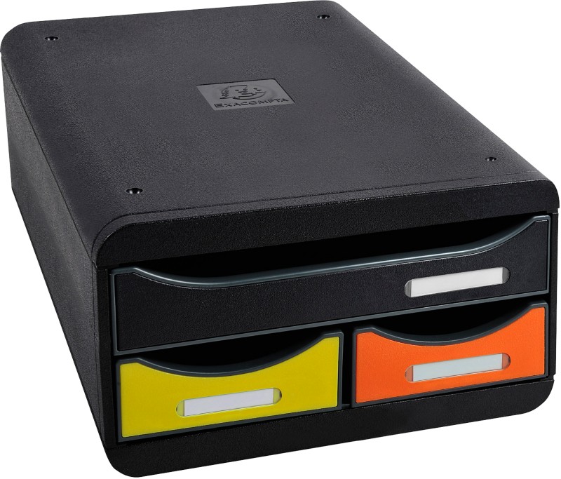 Exacompta Iderama Schubladenbox Kunststoff Mehrfarbig 3 Schübe 27,8 x 34,7 x 13 cm