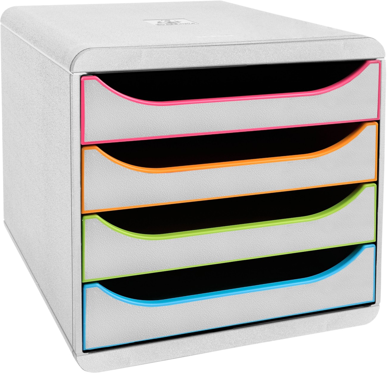 Exacompta Black/White Office Drawer Unit Plastic Harlequin X 34.7 X 26.7 Cm Size 27.8