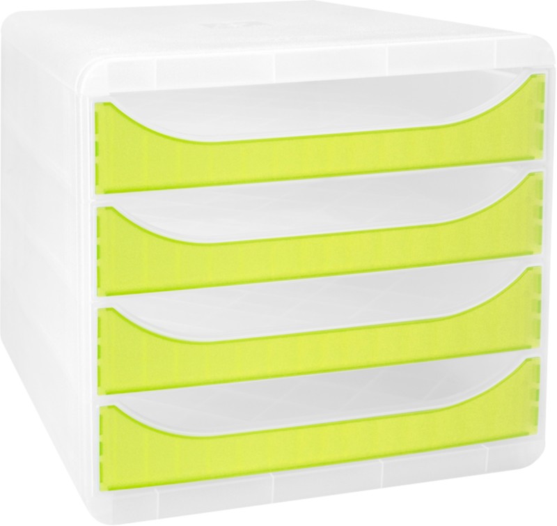 Exacompta Chromaline Schubladenbox Kunststoff Anisgrün 4 Schübe 27,8 x 34,7 x 26,7 cm 1