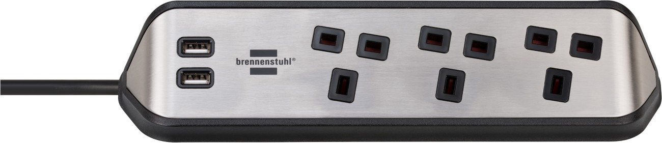 Brennenstuhl Extension Lead 3 Sockets 2 M