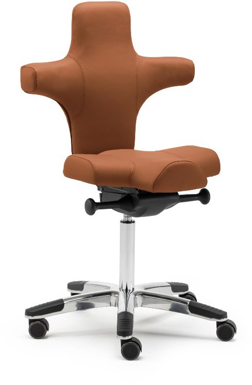 SITWELL Bürostuhl Picasso M SY-56.100-M-89-680-00-53-10 Leder Braun