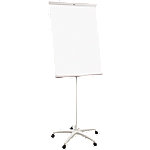 Flipchart Silver with Extendable Arms 70 x 186 cm
