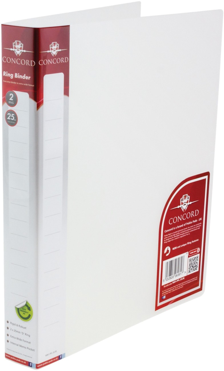 Concord Ring Binder Pp A4 2 Rings Transparent