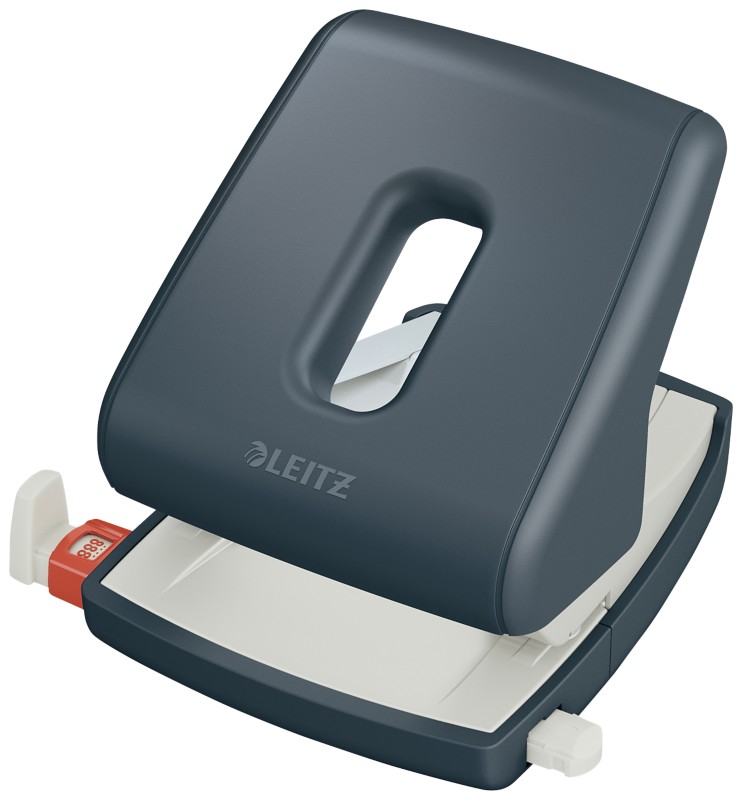 Leitz Cosy Plastic 2 Hole Punch 5004 30 Sheets Grey