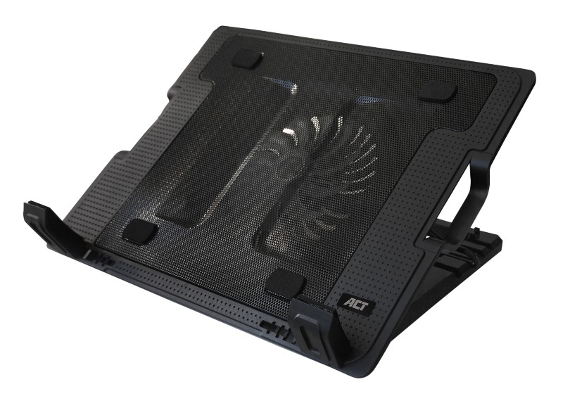 ACT Laptopständer Höhenverstellbar 370 x 58 x 265 mm Schwarz AC8110