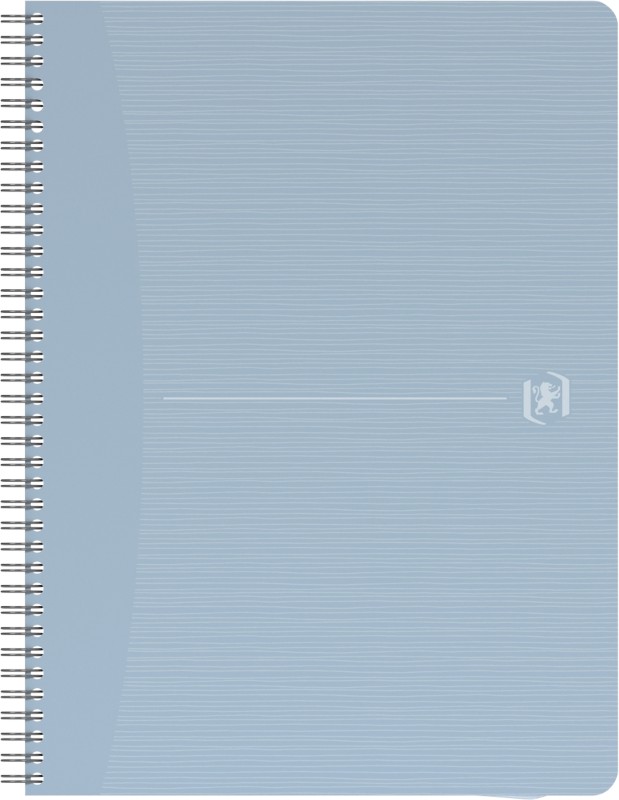 OXFORD My Rec?Up Notizbuch DIN A5 Kariert Doppeldraht Matt Lackierter Karton Blau Nicht perforiert 180 Seiten 90 Blatt
