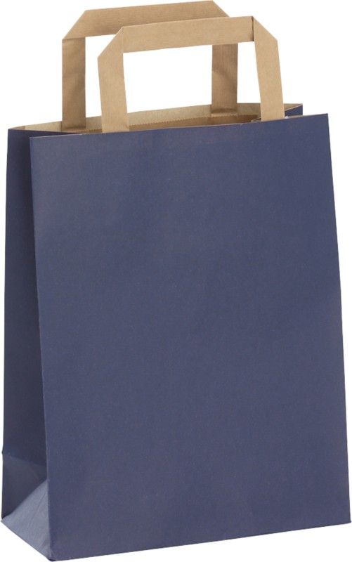 RAJA Tragetasche PP22KBL Blau 22 x 10 x 28 cm 50 Stück